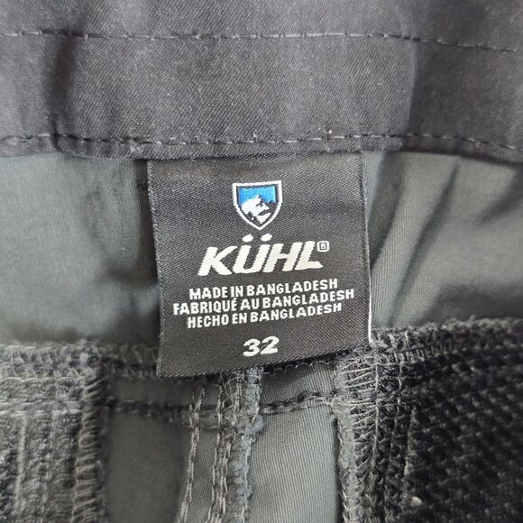 KUHL Shorts Mens 32 Charcoal Hiking Technical Zip Pockets Performance Outdoor - Picture 8 of 14